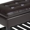 Cosmopolitan - Storage Ottoman Bench With Open Bottom - Tanners Brown - Image 6