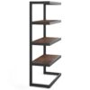 Erina - Bookcase - Distressed Charcoal Brown - Image 2
