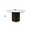 Clayten - Around Dining Table - Marble / Espresso - Image 5