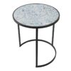Round End Table, Stacking Side Tables With Sturdy Metal Frame For Small Space, Living Room, Office (Set of 2) - Black - Image 3