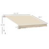 Outsunny - 12' x 8' Retractable Awning Patio Awnings Sun Shade Shelter With Manual Crank Handle, 280G / M² Uv & Water-Resistant Fabric And Aluminum Frame For Deck, Balcony, Yard - Cream White - Image 10