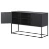 Modern Sideboard Buffet With Plenty Of Storage Space, Anti-Tilt Mechanism, Elegant Handles, Silent Magnetic Closure And Eco-Friendly Finish For Kitchen, Dining Room And Living Room - Black - Image 15