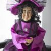 Halloween Witch Decor (Set of 3) - Black / Orange / Purple - Image 4