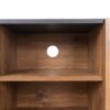 Mid Century TV Stand With 3 Cabinets, Media Console Table For Tvs Up To 70'', Entertainment Center With Storage For Living Room - Black / Brown - Image 17