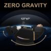 Full Body Massage Chair With Zero Gravity Recliner, With Two Control Panel: Smart Large Screen & Rotary Switch, Spot Kneading And Heating - Black - Image 7