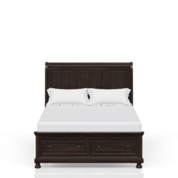 King Storage Bed Stylish - Cherry