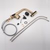 Waterfall Kitchen Faucet With Temperature Display And Pull Down Sprayer - Brushed Gold - Image 6