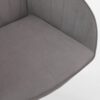 Adjustable Office Chair, Ergonomic Swivel Chair Velvet, Comfortable For Long Sitting - Gray - Image 8