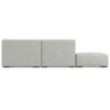 Rex - Left Sectional Sofa And Ottoman - Gray - Image 3