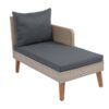 3 Piece Patio Sectional Wicker Rattan Outdoor Furniture Sofa Set Natural Wicker And Cushion - Yellow / Dark Gray - Image 12