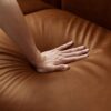 Emma - Mid-Century Modern Luxury Sofa - Cognac - Image 9
