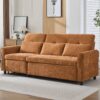 2 In 1 Sofa 3 Seater Sofa With Sofa Bed And Reversible Recliner - Orange - Image 12