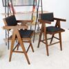 Athena - Counter Chair - Black / Brown - Image 4