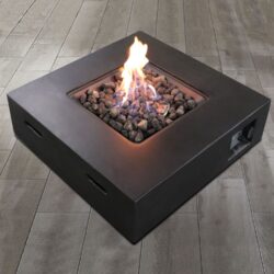 Reinforced - Propane / Gas Fire Pit Table - Charcoal