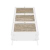 Modern Rattan 3 Door Shoe Rack Cabinet For Entryway Freestanding White Storage Unit In Particle Board - White - Image 20