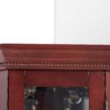 Corner Curio Cabinet With Lights, Adjustable Tempered Glass Shelves, Mirrored Back, Display Cabinet (E26 Light Bulb Not Included) - Cherry - Image 10