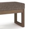 Milltown - Footstool Small Ottoman Bench - Mink Brown - Image 3