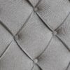 Queen Platform Upholstered Bed Button Tufted With Curve Design, Strong Wood Slat Support - Gray - Image 6