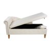 Chaise Lounge Indoor, Velvet Lounge Chair For Bedroom With Storage & Pillow, Modern Upholstered Rolled Arm Chase Lounge For Sleeping With Nailhead Trim For Living Room Bedroom Office - Beige - Image 18