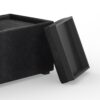 Avalon - 5 Piece Storage Ottoman - Distressed Black - Image 4