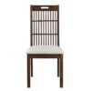 2 Pieces Set Dining Side Chair Rustic Modern Farmhouse Design Retro Design Easy To Assembly - Antique Dark Oak - Image 5