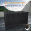 260 Gallon Resin Outdoor Deck Box Waterproof, Extra Large Patio Storage Box With Lockable Storage Containers For Patio Furniture Cushions, Pool Accessories, Garden Tools - Black - Image 4