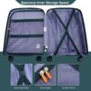 New Hardshell Suitcase Double Spinner Wheels Pp Luggage Sets Lightweight Durable Suitcase With Tsa Lock, 3 Piece Set (20/24/28) - Green - Image 5