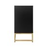 Carved 4 Door Sideboard, Sideboard Buffet Cabinet With Storage, Modern Coffee Bar Cabinet With Adjustable Shelf For Living Room, Dining Room, Kitchen - Black - Image 10