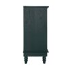 Hollow Carved 2 Door Accent Cabinet With Adjustable Shelf, Sideboard Buffet For Entryway, Living Room Or Bedroom - Blackish Green - Image 9