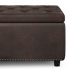 Hamilton - Storage Ottoman - Distressed Brown - Image 5