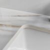 Vanity Top With Undermount Sink And Backsplash, Sintered Stone - Carrara White Marble - Image 9