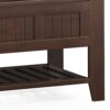 Acadian - Entryway Storage Bench With Shelf - Brown - Image 11