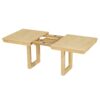 Topmax - 7 Piece Traditional Extendable Dining Table Set With Butterfly Leaf And 6 Upholstered Dining Table Set - Natural - Image 12