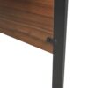 Computer Desk With Metal Legs - Dark Coffee - Image 10