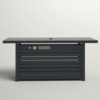 Outdoor Fire Pit Table & Lid - Dark Gray - Image 3