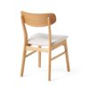 Brilliantine Dining Chair With Cushion And Wood Frame (Set of 2) - Light Beige / Natural Oak - Image 7