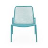 Outdoor Iron Chair With Mesh Design - Teal - Image 5