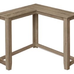 Corner Accent Console Table For Entryway, Contemporary And Modern - Taupe