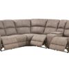 Olwen - Nubuck Power Recliner Sectional Sofa With USB Port - Mocha - Image 7