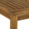 Contemporary Slat Top Outdoor Dining Table - Brown - Image 4