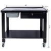 Transmission Teardown Work Station 1 / 2 Ton Capacity Sloping Drain Table Locking Drawer Removable Drain Basin Full-Width Lower Shelf Four Caster Wheels - Black - Image 18
