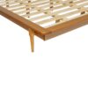 Mid-Century Modern Solid Wood King Platform Bed Frame - Caramel - Image 3