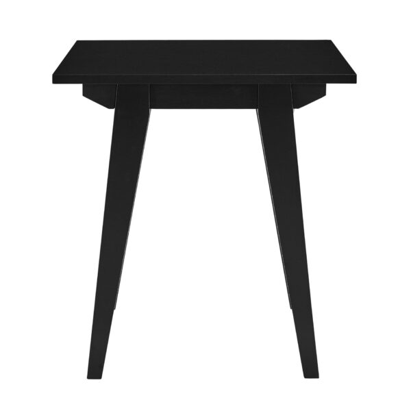 Japandi - Minimal Solid Wood Side Table - Black