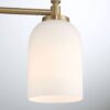 Meadows - 3 Lights Vanity Brush Bathroom Wall Light For Bathroom Over Mirror - Black / Gold / White - Image 5