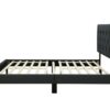 Full Sized Tufted Bed With USB - Black - Image 3