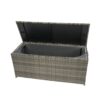 Outdoor Storage Box, 113 Gallon Wicker Patio Deck Boxes With Lid, Outdoor Cushion Storage For Kids Toys, Pillows, Towel, Wicker - Gray - Image 16