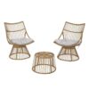 Elaine - Chair & Side Table - Light Brown - Image 2