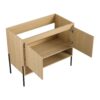 Minimalist 36" Freestanding Bathroom Vanity With 2 Soft Close Cabinet Doors - Oak - Image 14