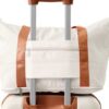 Hardshell Luggage Sets 2 Pieces + Bag Spinner Suitcase With Tsa Lock Lightweight 20" / 24" - Brown / White - Image 9