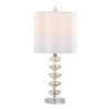 Diamond - Stacked Contemporary Crystal Table Lamp (Set of 2) - Clear / Off White / Chrome - Image 3